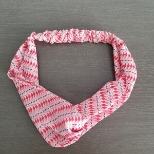 Soft Scrunchi Flamingo Print Headband - Pink (OS) - BRAND NEW